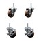 Service Caster 3 Inch High Temp Glass Filled Nylon 34 Inch Threaded Stem Caster Set 2 Brakes SCC SCC-TS20S314-GFNSHT-34212-2-TLB-2 - alternate 1